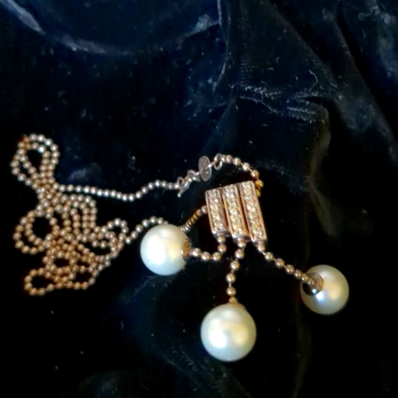 925 Silver and cultured pearl necklace - Picture 8 of 16